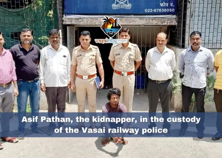 Asif Pathan, the kidnapper, in the custody of the Vasai railway police