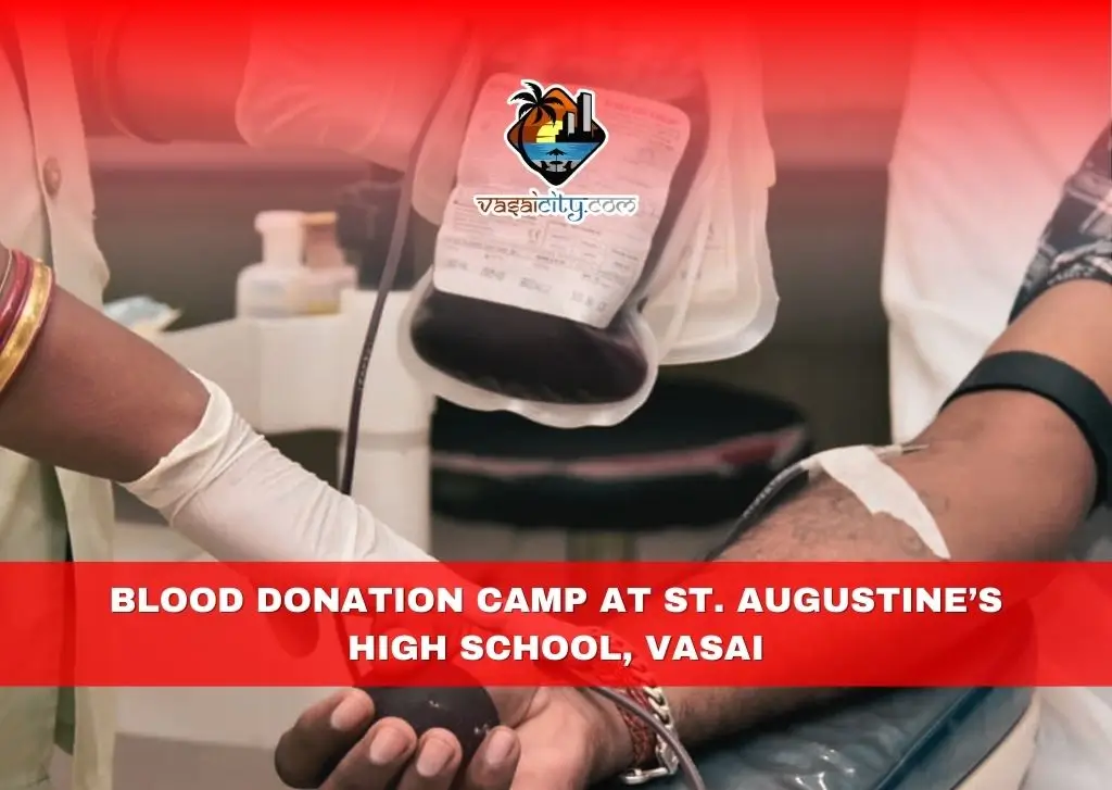 Blood Donation Camp at St. Augustine’s High School, Vasai