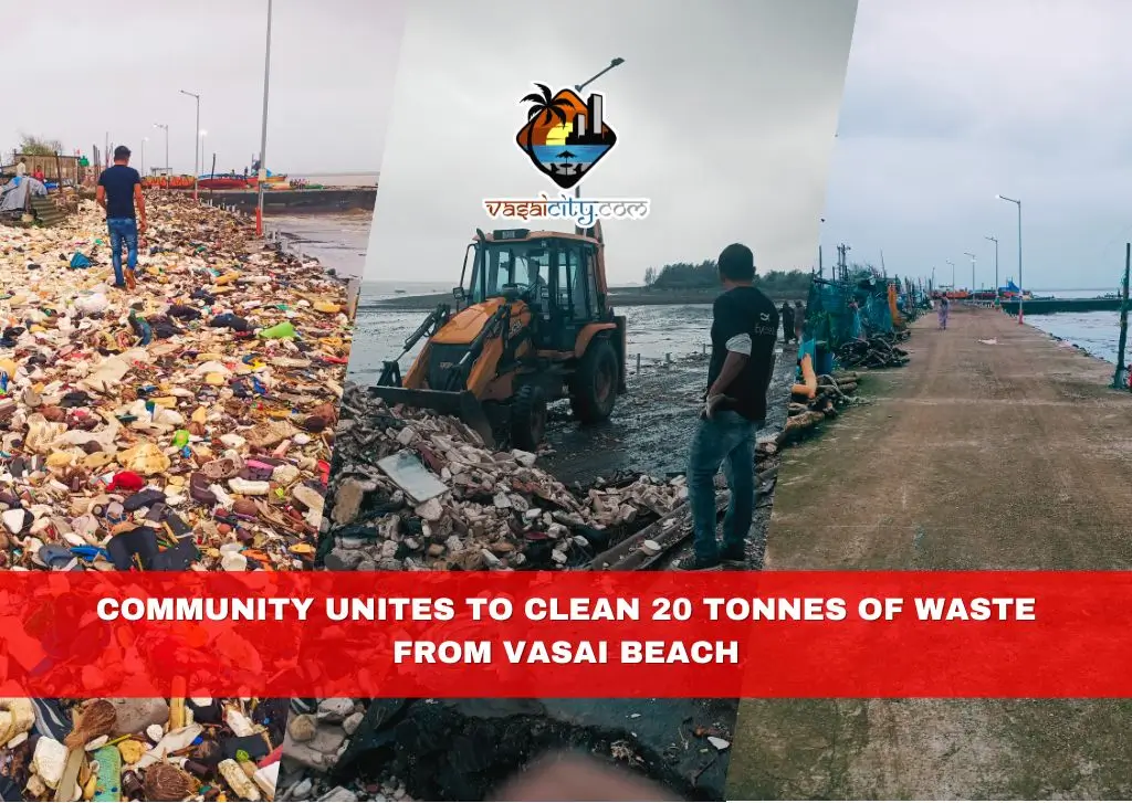 Community Unites to Clean 20 Tonnes of Waste from Vasai Beach