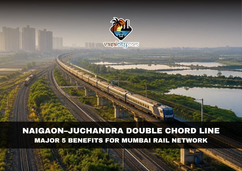 Naigaon-Juchandra Double Chord Line Naigaon-Juchandra Double Chord Line railway corridor connecting Naigaon and Juchandra near Vasai