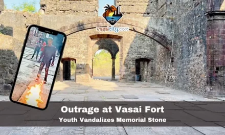 Outrage at Vasai Fort: Youth Vandalizes Memorial Stone