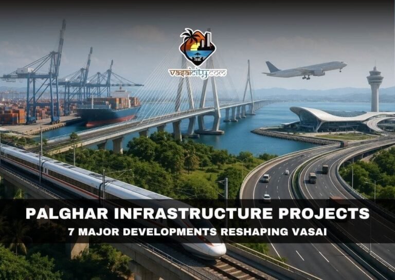 Palghar Infrastructure Projects showing Vadhavan Port, Bullet Train and Uttan-Virar Sea Link transforming Vasai Taluka
