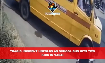 Tragic Incident Unfolds as School Bus Hits Two Kids in Vasai