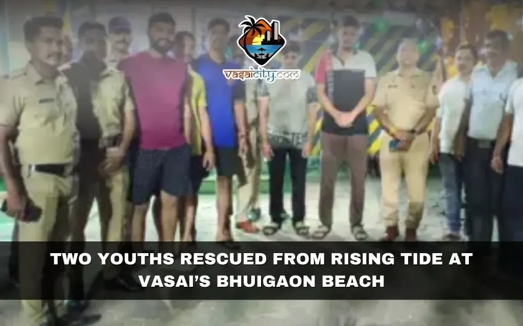 A Close Call at Bhuigaon Beach: How Teamwork Saved Two Stranded Youths