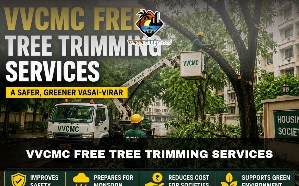VVCMC Free Tree Trimming Services Needed for Housing Societies in Vasai-Virar