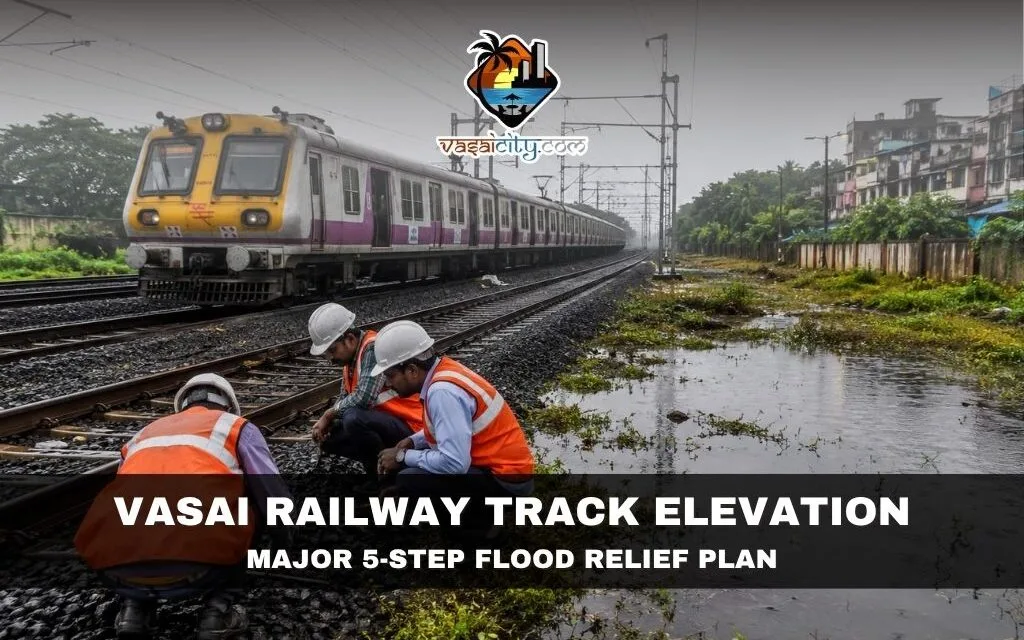 Vasai Railway Track Elevation: Western Railway Plans 400 mm Raise to Reduce Monsoon Flooding