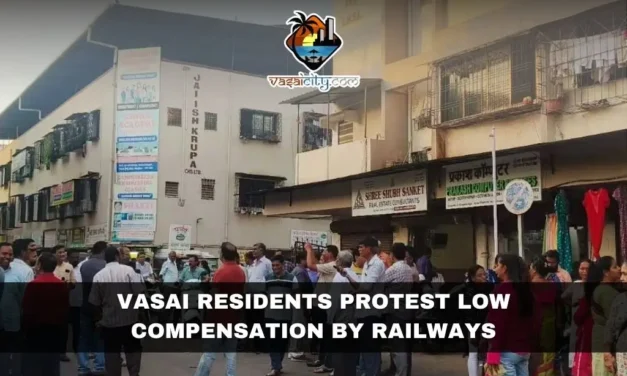 Vasai Residents Protest Low Compensation by Railways