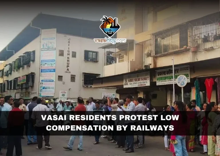 Vasai Residents Protest Low Compensation by Railways