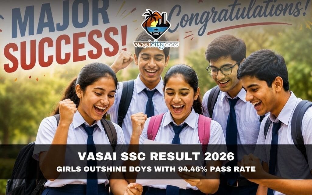 Vasai SSC Result 2026: Girls Outshine Boys With 94.46% Pass Rate