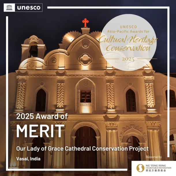 unesco 2025 award of merit our lady of grace cathedral conservation project vasai
