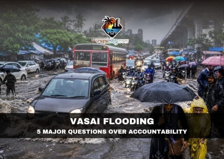 VASAI FLOODING RAISES FRESH QUESTIONS OVER ACCOUNTABILITY AFTER DECADES OF RECURRING MONSOON CRISIS 3 Vasai Flooding Leaves Roads Submerged After Heavy Monsoon Rainfall